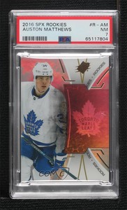 2016-17 SPx Rookies /399 Auston Matthews #R-AM PSA 7 Rookie RC