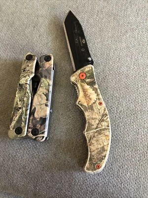 Mossy Oak multitool Camp + KNIFE - Image 1 of 3