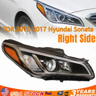 Front Right Passenger Halogen Headlight For 2015-2017 Hyundai Sonata 92102C2000 Foto 1 de 4