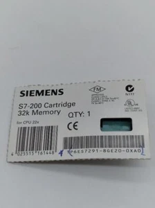 NEW Siemens S7-200 Memory Cartridge 32K for CPU 22X - Picture 1 of 1