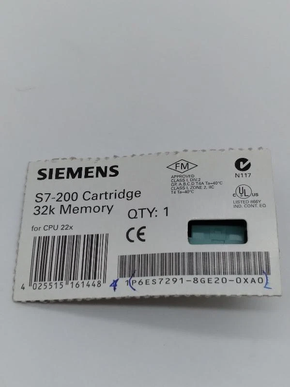 NEW Siemens S7-200 Memory Cartridge 32K for CPU 22X  - Image 1 of 1