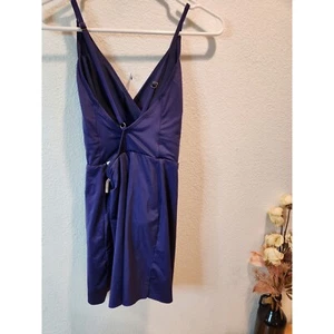 Anne Cole blue Purple Surplice One Piece Swimsuit Size 12 NWOT Adjustable Straps - Picture 1 of 5