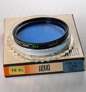 48mm Hoya 80C Blue Glass Lens filter 80 C Japan Coated 48 mm Camera Camcorder - Picture 1 of 6