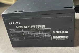 Apevia 550W Captain Power Captain Power Supply ATX AC 115/230V - Picture 1 of 5