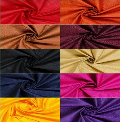 Plain Dupin Silk Indian Craft Cloth Fabric Wedding decoration for Sewing By Yard - Image 1 of 4