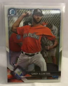 2018 Bowman Chrome Sandy Alcantara Rookie #19 Marlins - Bild 1 von 2