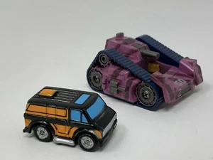 Micro Machines Terror Purple Tank Armor Cover And Black And Orange Van - Picture 1 of 6