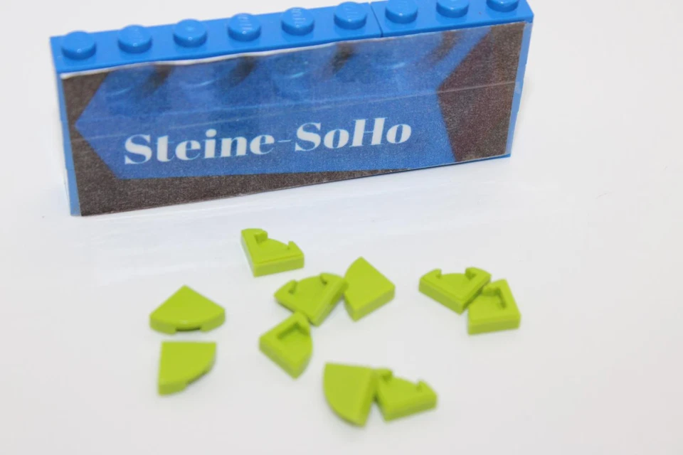 Lego (c) 10x Fliese Ecke - 1x1  lime grün - lime  - 25269 - tile 1x1 - Kacheln - Bild 1 von 1