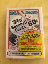 1988 Topps Baseball Card Cello Pack Nelson Liriano & Harold Reynolds Showing