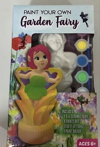 Garden Angel - Paint Your Own 8” Ceramic - Includes Six Paints And Paint Brush - Picture 1 of 4