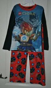 LEGO Legends of Chima Laval Boys 2 piece Long Sleeve Pajama Sleepwear Set Size M - Picture 1 of 11