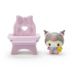Japanese Sanrio Baby KUROMI with Chair Mascot Mini Figure - Picture 1 of 4