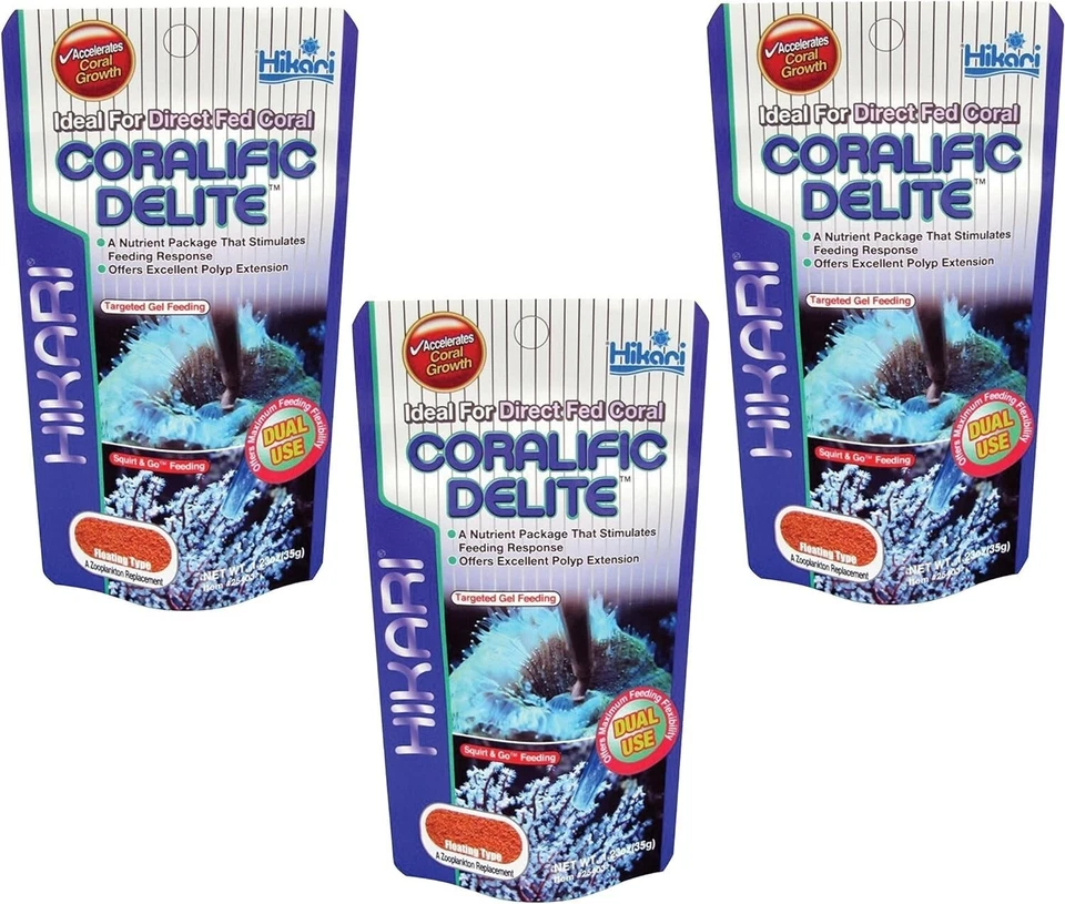 Comida de coral Hikari USA Coralific Delite, 1,23 oz (paquete de 3)* Foto 1 de 1