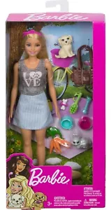 Barbie Muñecas y Mascotas Juego con Accesorios, Cachorro y Conejo - Imagen 1 de 6