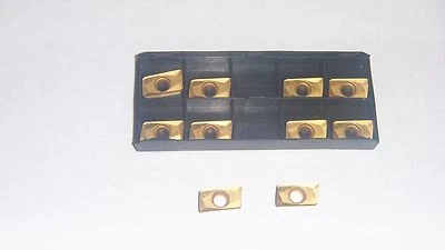 COBRA CARBIDE NEW 10PCS APKT 1003 PDR-HM C5 TIN COATED CARBIDE INSERTS