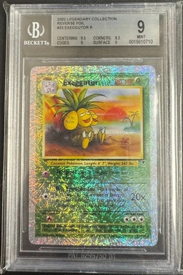 2002 Pokémon Legendary Collection Exeggutor Reverse Holo #23/110 BGS MINT 9 - Image 1 of 2