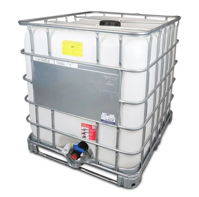 IBC Container 1000L Behälter Regenwassertank auf Palette (Ungespült) - Bild 1 von 4