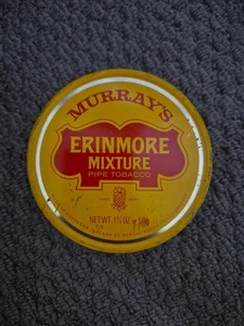 Vintage MURRAYS ERINMORE MIXTURE PIPE TOBACCO Round Tobacco TIN Northern Ireland - Picture 1 of 5