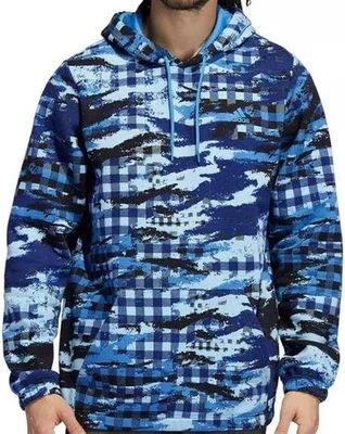 Adidas Sudadera con Capucha Para Hombre L Verde Primicio Postjuego Camuflaje A Cuadros Sudadera Abstracto Vellón Foto 1 de 4