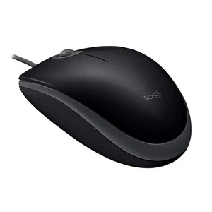 Logitech B110 Silent Kabelgebundene Maus Schwarz beidhändig USB 1000dpi - Bild 1 von 4