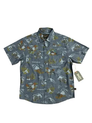 Howler Brothers H Bar B Snapshirt Caracara Country Charcoal Size Medium NWT - Image 1 of 4