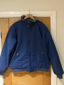 Vintage L.L.Bean Bomber Jacket L 90s Windbreaker Thinsulate Blue #B3 - Picture 1 of 9