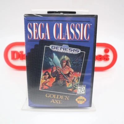 Sega Genesis GOLDEN AXE - NEW & Factory Sealed with Authentic V-Overlap Seam! - Image 1 of 4