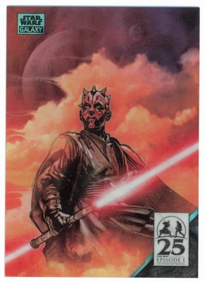 2024 Topps Chrome Galaxy Star Wars #AM-7 A Sith’s Dark Vision Aqua Lava /175 - Image 1 of 3