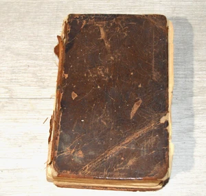 Antique Bible 1866 American Society New York Leather Translated Tongues Damaged - Bild 1 von 8