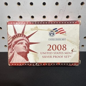 2008 United States Mint Silver Proof Set w/ Box & COA 14 Coins Set - Picture 1 of 14