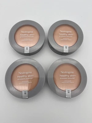 4x NEUTROGENA HEALTHY SKIN PRESSED POWDER 10 FAIR EXP: 11/26 NEW & SEALED MR 184 - Image 1 of 2