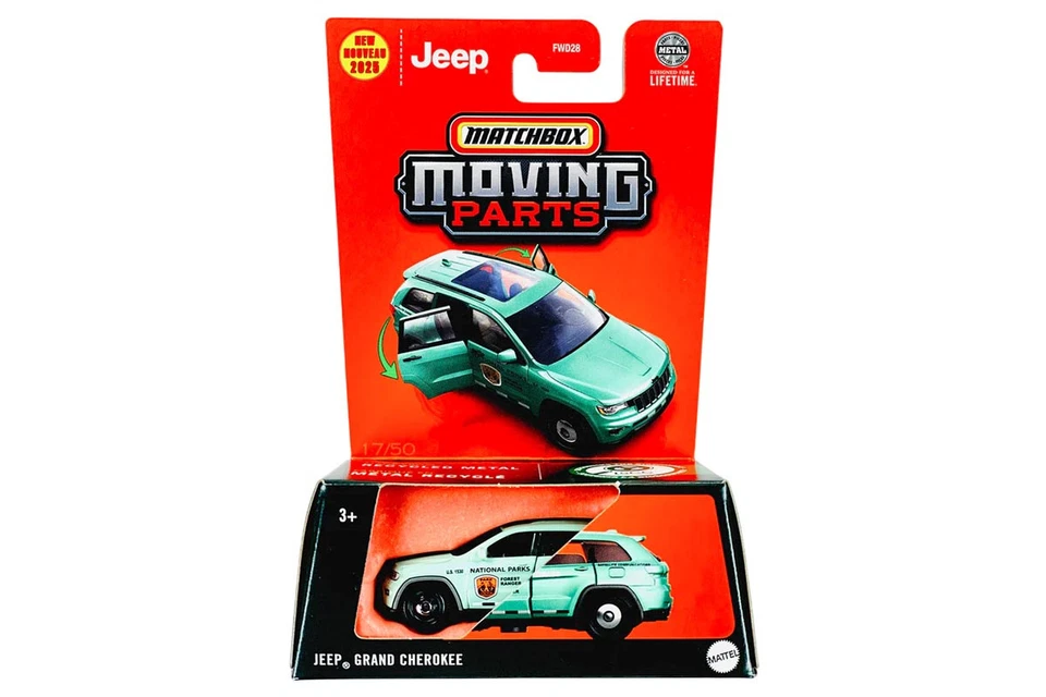 MATCHBOX MOVING PARTS 1/64 JEEP GRAND CHEROKEE JBW55 - Image 1 of 1