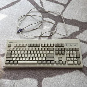 Vintage Dell Quietkey PS/2 Mechanical Keyboard Model RT7D5JTW Dell - Picture 1 of 8