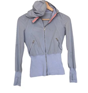 Ivivva by Lululemon Girls Jacket size 10 Lavender Zip up Sporty Gym*FLAWS AS IS - Picture 1 of 17