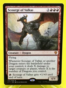 Scourge of Valkas Commander 2017 C17 Magic The Gathering Mythic raro casi nuevo sin usar - Imagen 1 de 2