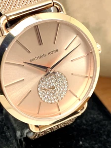 Reloj Mujer Michael Kors MK3845 Portia Cuarzo 37mm Oro Rosa Acero Inoxidable - Imagen 1 de 12