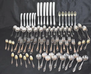 Vintage Gorham Mfg. Vorsehung Muster Silber Teller Service 86 Teile 1913 - Bild 1 von 22