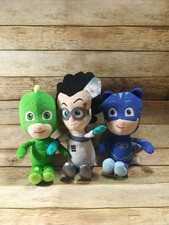 PJ Masks Plush Catboy, Gecko, and Romeo