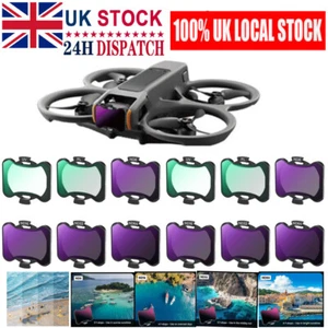 For DJI Avata 2 6PCS UV PL ND64 ND8 ND16 ND32 Neutral Density Camera Lens Filter - Picture 1 of 36
