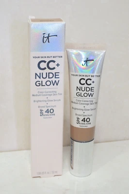 IT COSMETICS CC+ NUDE GLOW SKIN TINT SPF 40 - NEUTRAL TAN - 1.08 OZ BOXED - Image 1 of 2