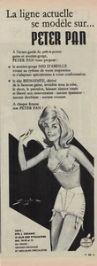 PUBLICITÉ DE PRESSE 1960 PETER PAN VOUS PROPOSE LE SOUTIEN-GORGE NIS D'ABEILLE - Picture 1 of 1