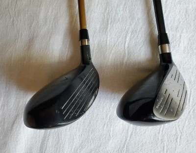 2 СЛУЧАЙНЫХ 38-ДЮЙМОВЫХ ВУДА ПОД ПРАВУЮ РУКУ 3 С ГРАФИТОВЫМИ СТЕРЖНЯМИ - БЫВШИЕ В УПОТРЕБЛЕНИИ - Изображение 1 из 4