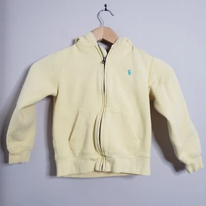 Ralph Lauren Boys Hoodie Yellow Size 6 Stained - Picture 1 of 8
