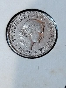 SWITZERLAND 10 RAPPEN 1939 COIN - Picture 1 of 4