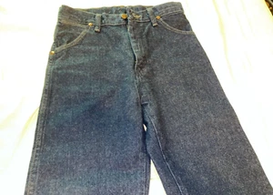 VINTAGE WRANGLER GIRL'S BLUE JEAN'S 16 SLIM ADJUSTABLE 13MWZBP PRE-OWNED - Picture 1 of 7