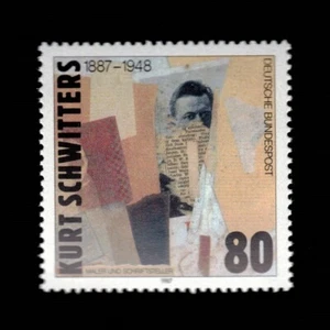 Germany, Scott 1510, Schwitters, Artist, 1987, MNH, 107421 - Picture 1 of 2