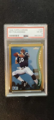 1998 topps chrome peyton manning psa 6 - Image 1 of 2