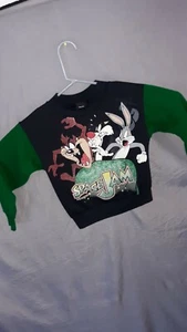 Vintage Space Jam Taz Sweatshirt Crewneck Youth Size 90s Looney bugs vtg - Picture 1 of 12