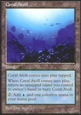 4x Coral Atoll NM-Mint, English Visions MTG Magic