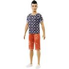 Barbie Fashionistas Doll #115 - Asian Ken with Boho Hip Shirt and Orange Shorts